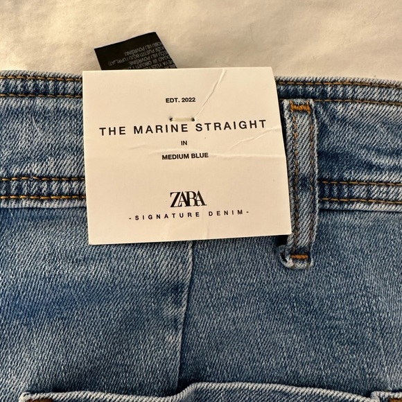 Zara Marine Straight Jean size 4 NWT - Picture 6 of 8